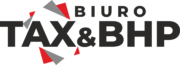 Logo Biuro Tax BHP – identyfikacja wizualna firmy