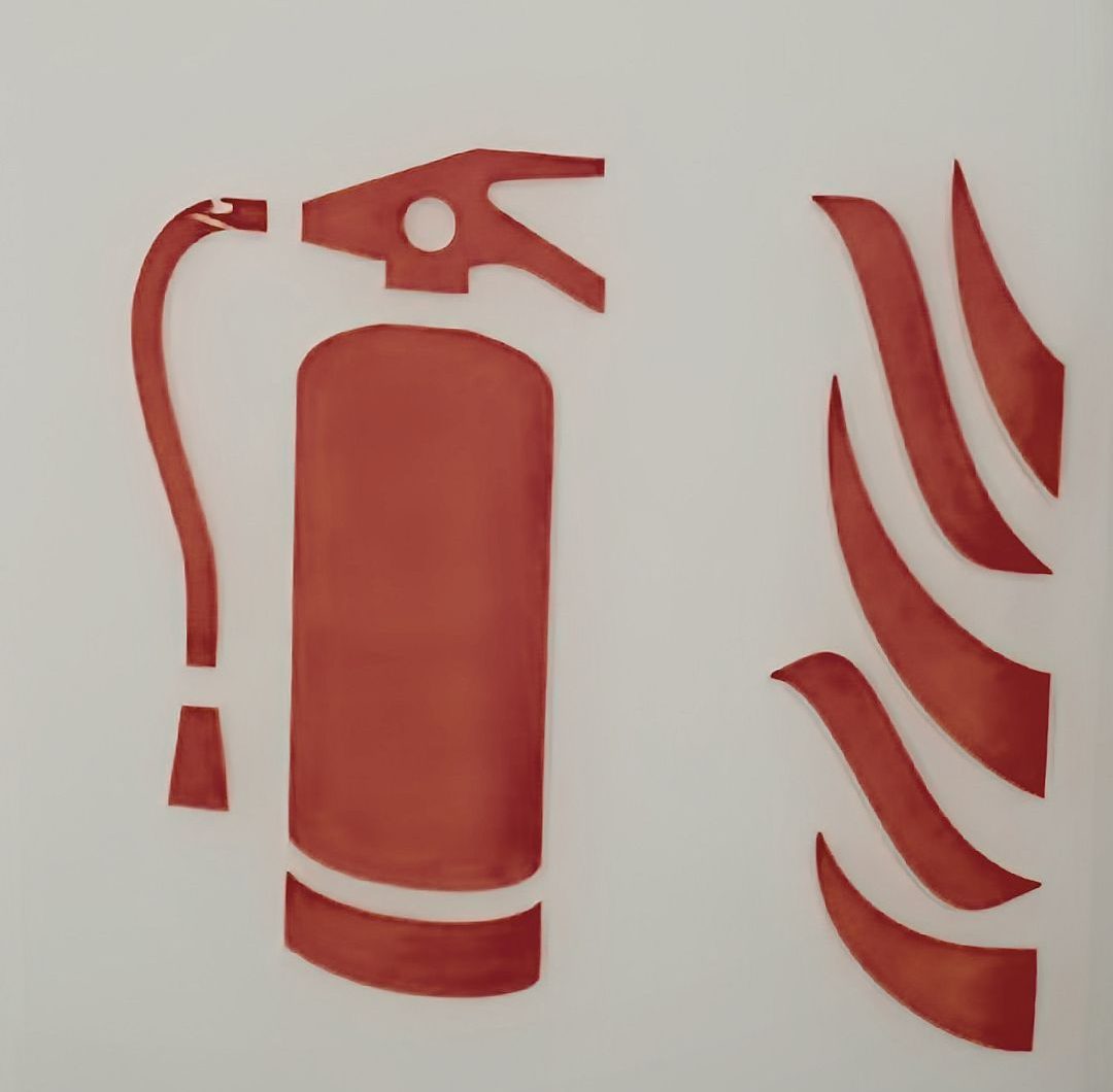 Symbol gaśnicy i ognia – oznaczenie sprzętu przeciwpożarowego